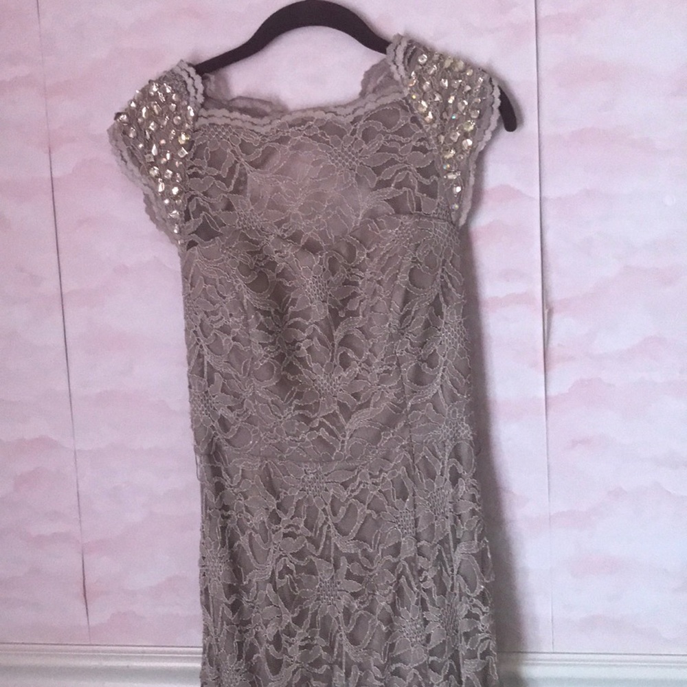 Evening dress made with custom belt